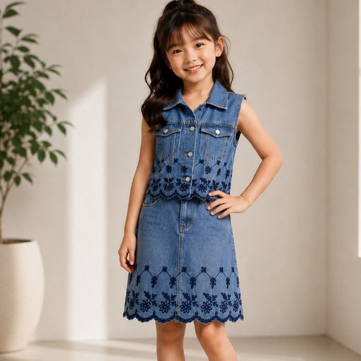 Girls Denim Outfit