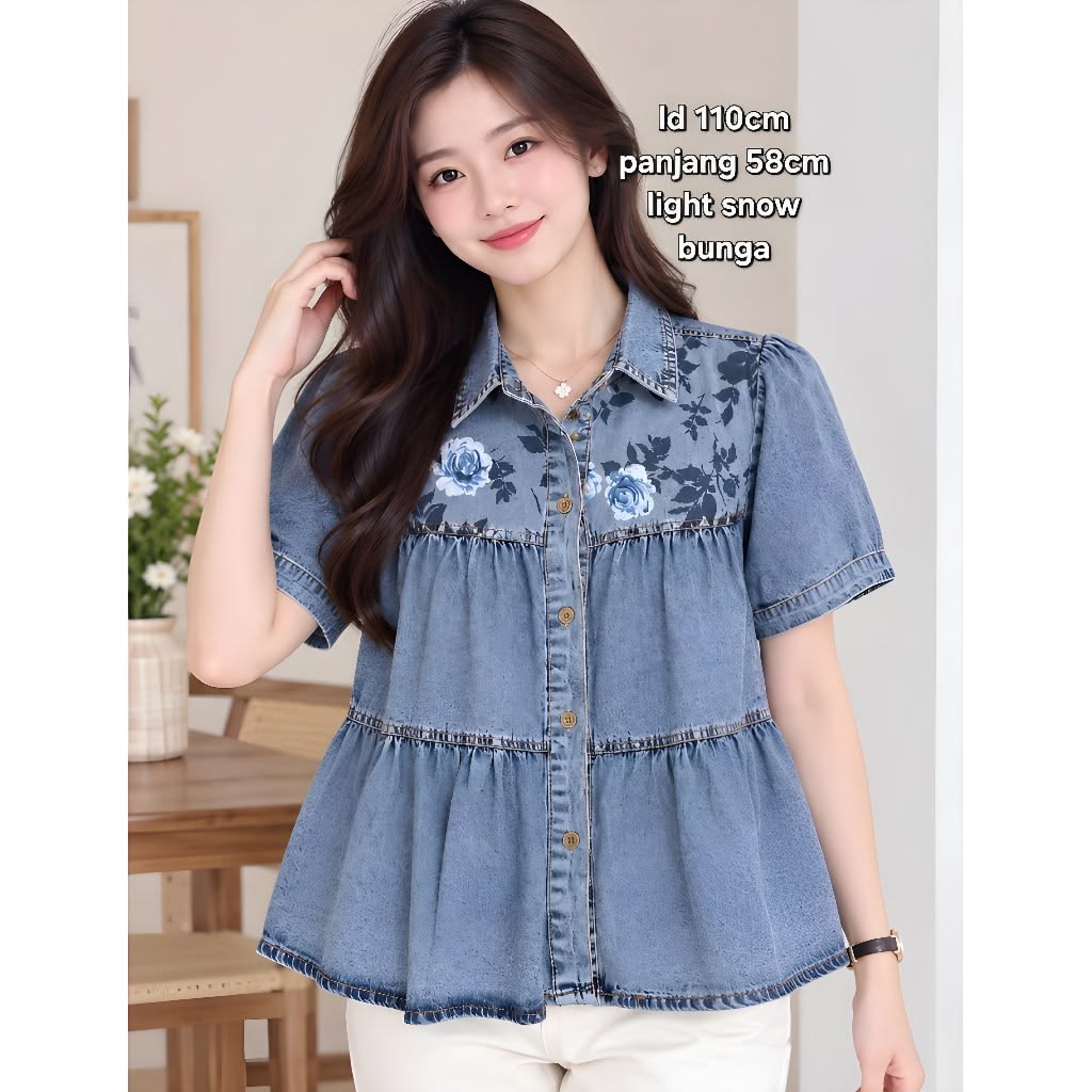Atasan Denim Wanita